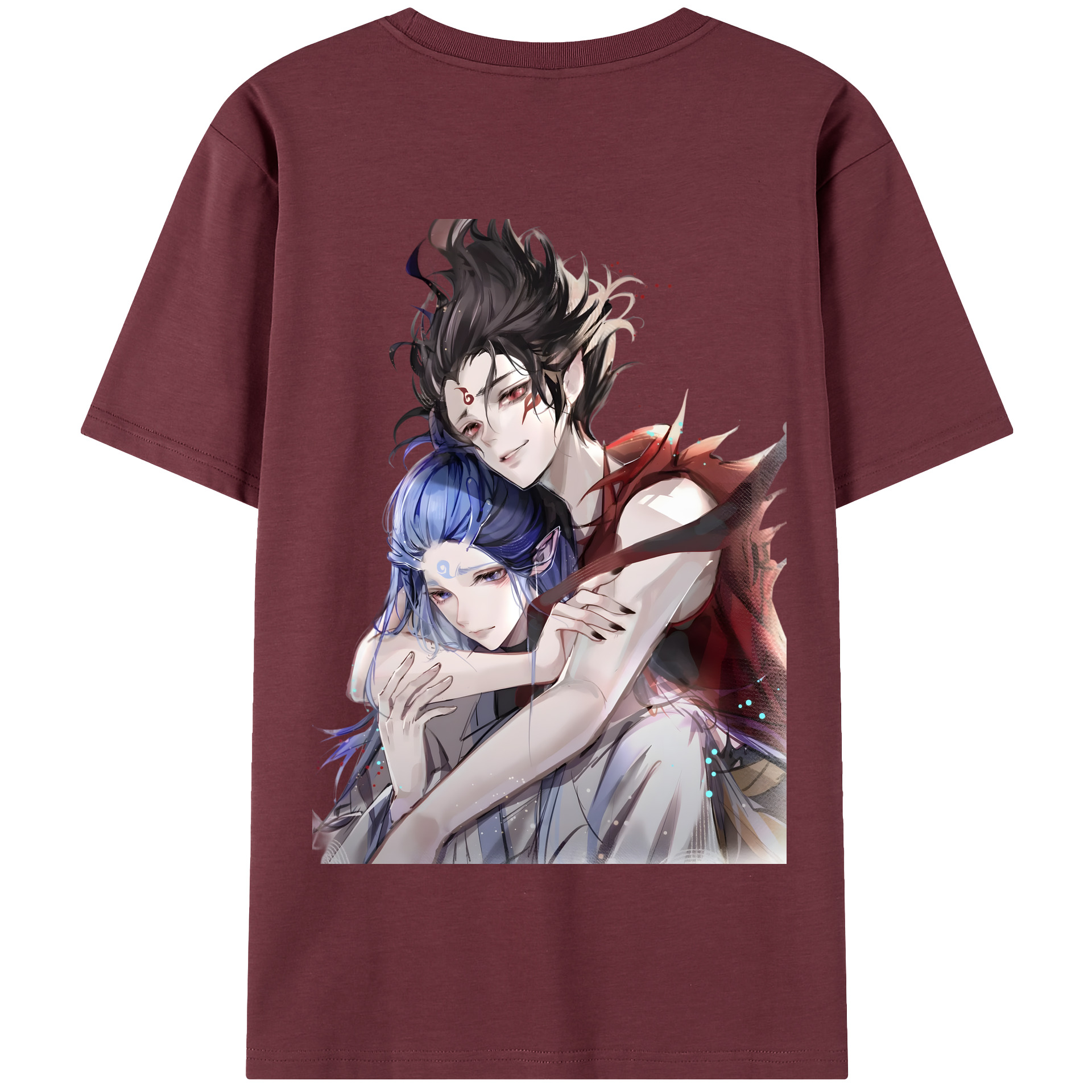 （画像用） Ne Zha 2 ナタ 魔童の大暴れ 綿100％半袖Tシャツ（背面プリント）